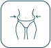 Stylized illustration of a woman's torso.