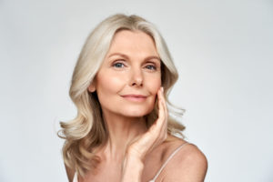 woman with rejuvenated skin